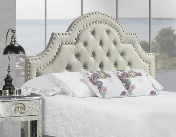 SANTIAGO QUEEN/FULL HEADBOARD L. GREY 